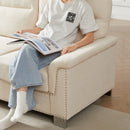 3 Seater Elegant Stationary Sofa