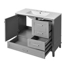 Traditional Bathroom Vanity Set With Soft Close Doors