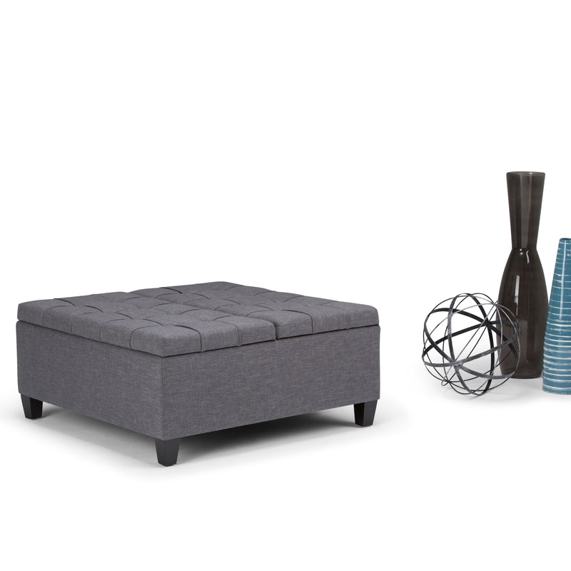 Harrison - Upholstered Coffee Table Storage Ottoman