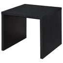 Knapp - Engineered Wood Square Side End Table - Black