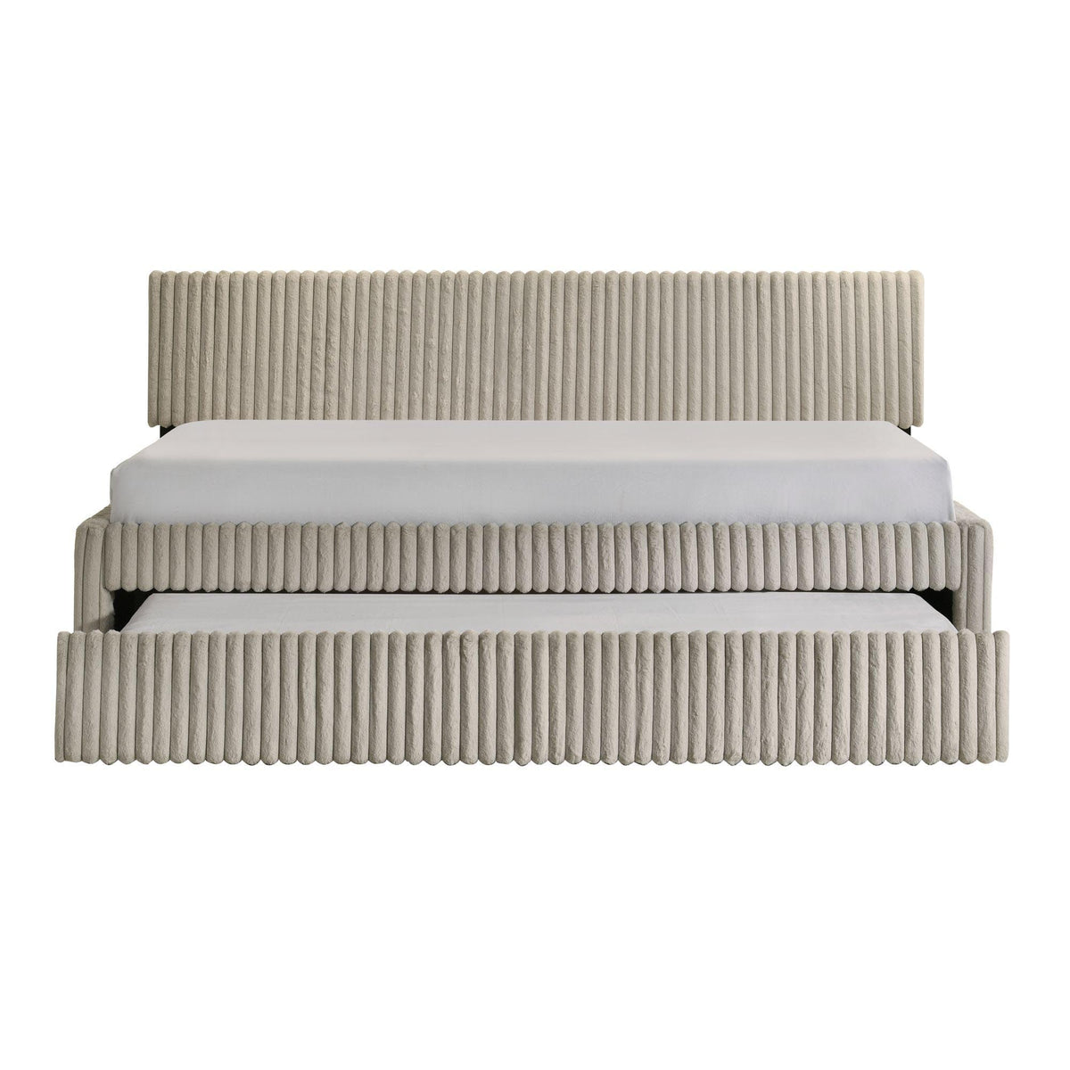 Arden Twin Daybed With Trundle in Corduroy Beige by Elements International, view 11