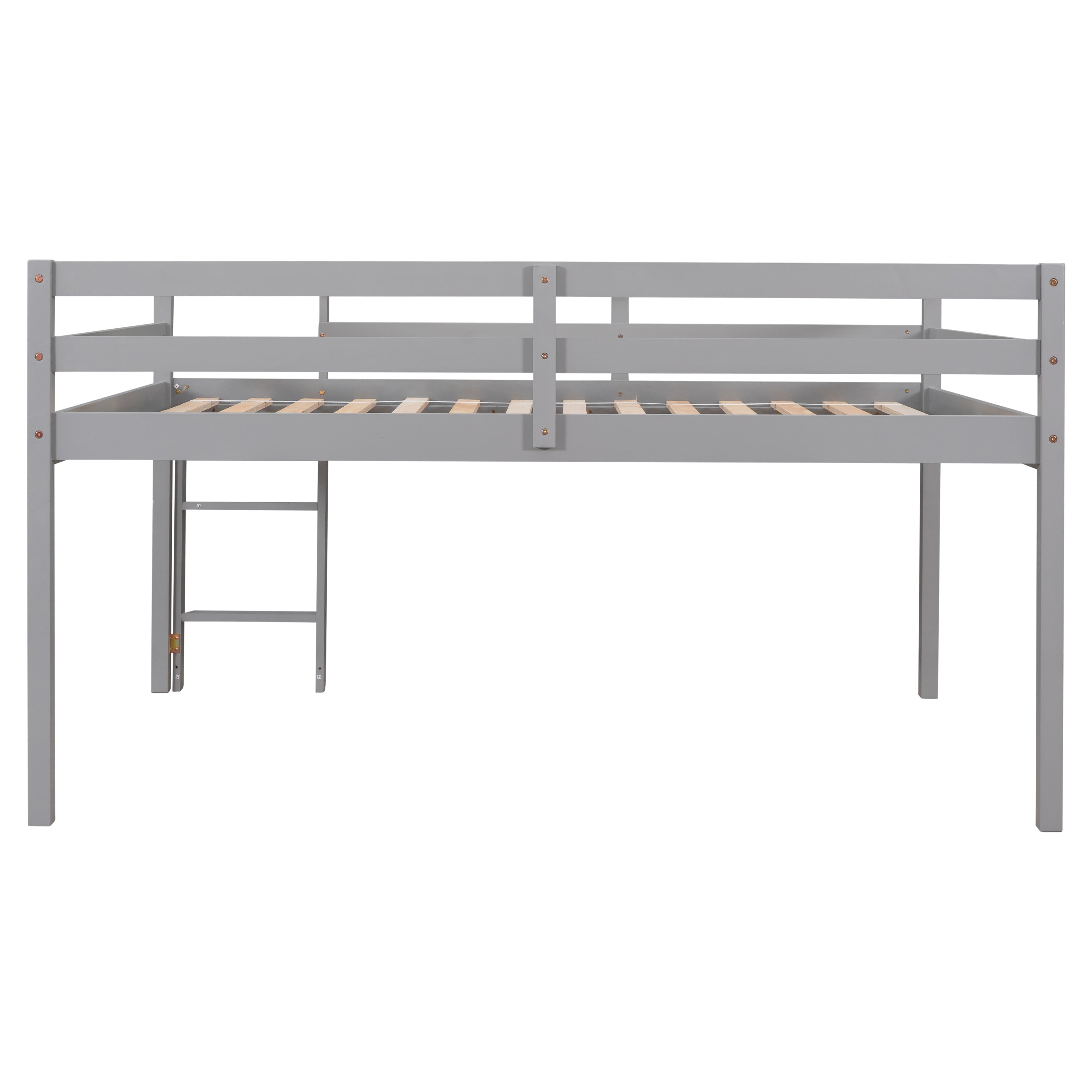 Full Loft Bed,Grey