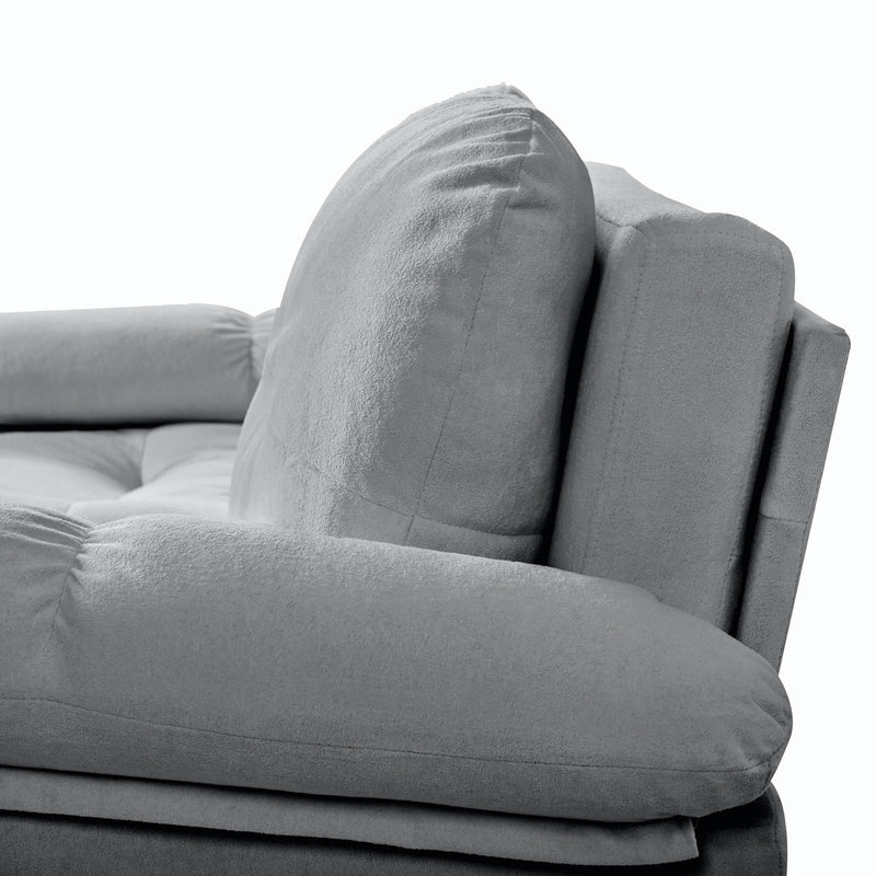 Convertible Pull Out Sofa Bed Queen Size, 3 In 1 With Side Storage