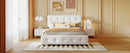 Upholstered Platform Bed With Classic Headboard And Drawers, No Box Spring Needed