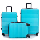 3 Piece Luggage Sets Lightweight Suitcase With Two Hooks, Spinner Wheels, Tsa Lock