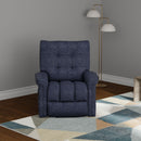 Velour - Power Lift Chair - Blue