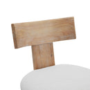 Upholstered Counter Height Bar Stools With Solid Rubber Wood Frame (Set of 2)