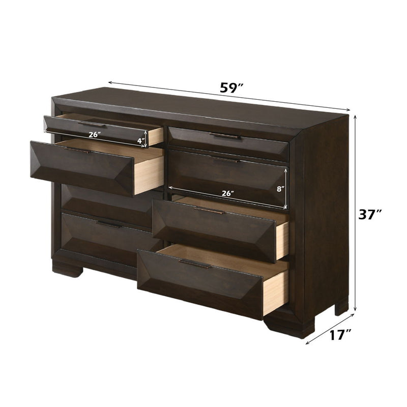 Merveille - Dresser - Espresso - Atlantic Fine Furniture Inc