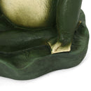 Charming Frog Prince Umbrella Base With Concrete Design - Green