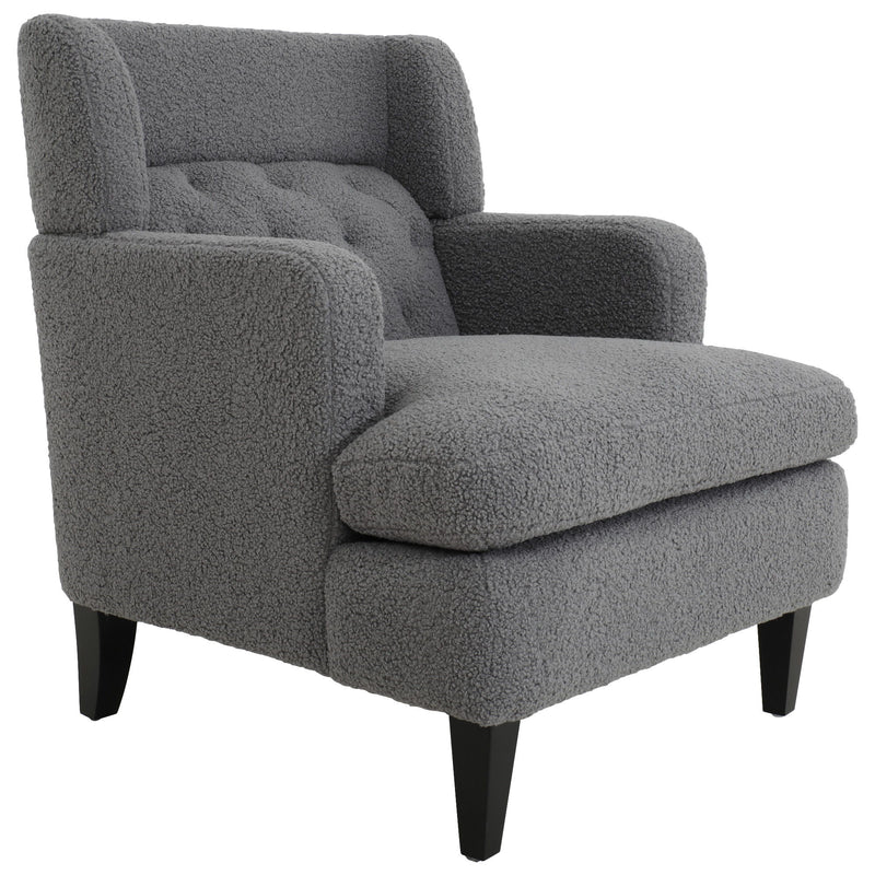 Upholstered Accent Chair Tufted Armchair For Living Room And Bedroom