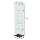 Premium 5 Tier Glass Display Case With 5 Dynamic LED Modes