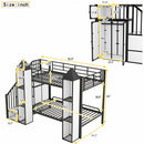Castle Shaped Bunk Bed With Wardrobe And Storage