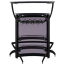 Dallas - 2-Shelf Curved Freestanding Home Bar Cabinet