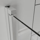 Bifold Frameless Shower Door With Tempered Clear Glass