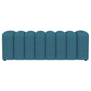 Modern Upholstered Tufted Accent Bench & Round Legs