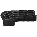 Manual Reclining Sectional Sofa Set, L Shaped Symmetrical Motion Sofa Corner Couch Sets With Storage Boxes, 4 Cup Holders And LED Light Strip For Living Room