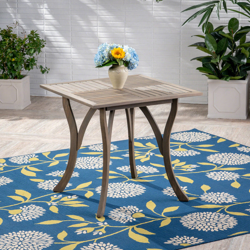 Hermosa - Stylish Outdoor Acacia Wood Table - Teak Gray