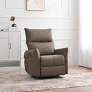 360° Modern Small Rocking Swivel Recliner Chair With Side Pocket