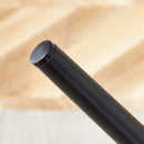 Modern Black Pu Bar Chair Rounded Backrest (Set of 2)