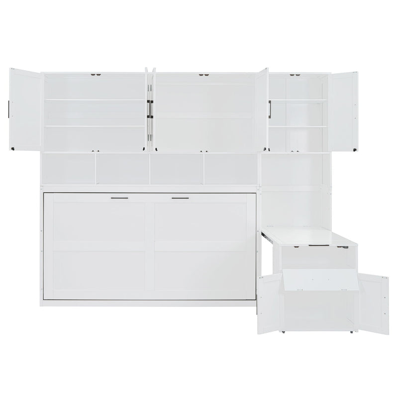 Murphy Wall Bed With Closet, Drawers & Desk