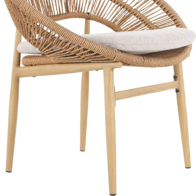 Cyril - Outdoor Papasan Style Dining Chair (Set of 2)
