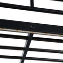 Loft Bed With Desk, Shelves, Power Outlet, LED Light And Wardrobe