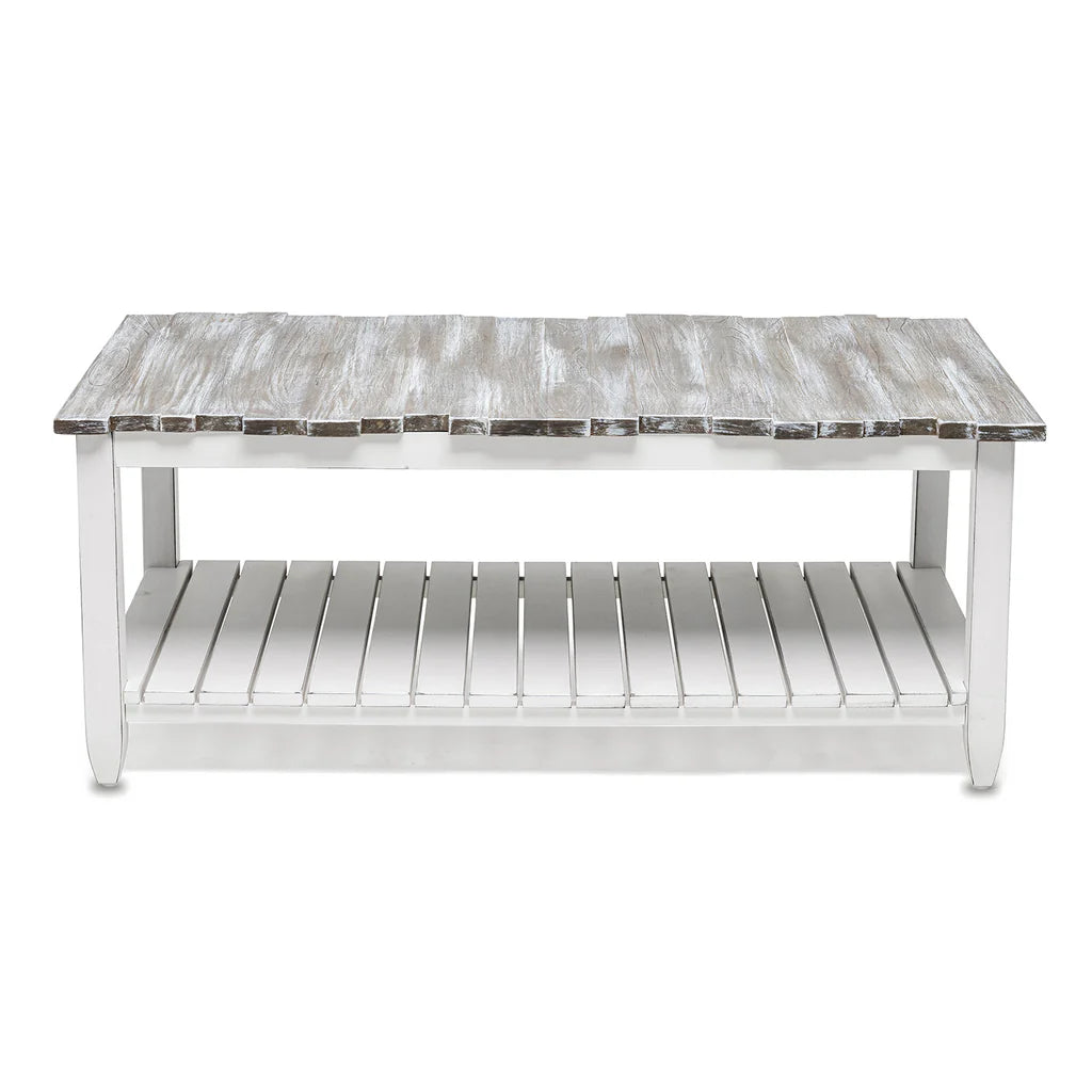 Picket Fence Coffee Table - Grey/Blanc - Atlantic Fine Furniture Melbourne FL