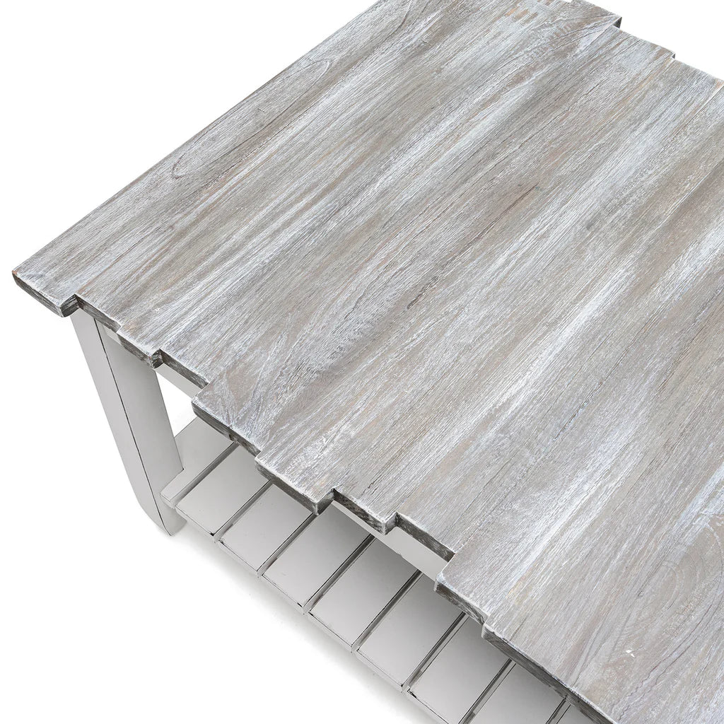 Picket Fence Coffee Table - Grey/Blanc - Atlantic Fine Furniture Melbourne FL