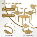 3 Piece Indoor / Outdoor Leisure Table And Chair Set