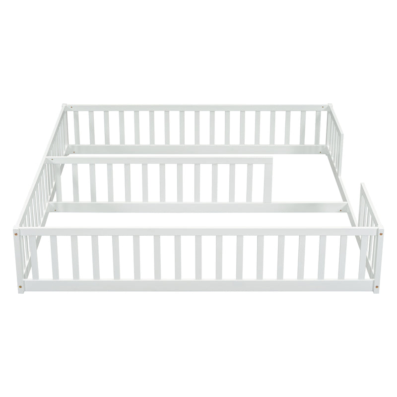 Double Floor Bed With Fence, Guardrails, Without Door