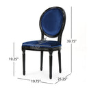 French Country Inspired Dining Chair With Iconic Round Backrest