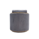 Corduroy Barrel Chair, 360 Degree Swivel