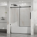 Frameless Tub Sliding Shower Door With Easy Clean Coating