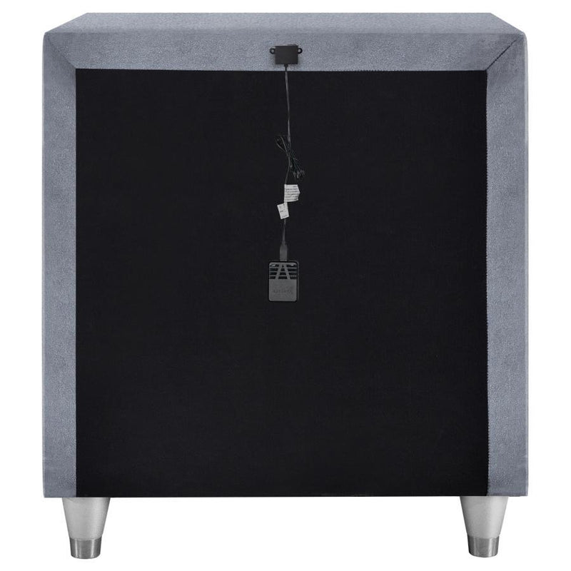 Antonella - Upholstered 3-Drawer Nightstand