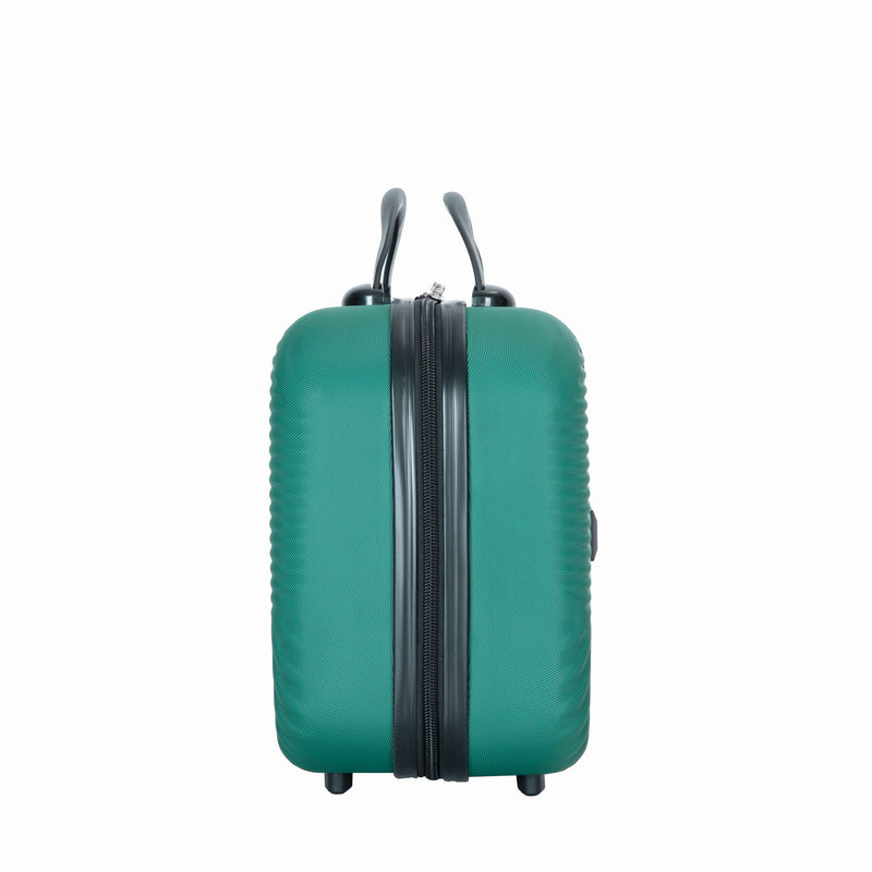 4 Piece Lightweight Suitcase, Makeup Box, Aircraft Wheels