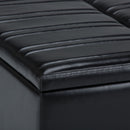 Ellis - Upholstered Coffee Table Storage Ottoman