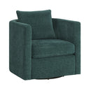 Sutton - Swivel Barrel Chair - Peacock