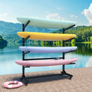 Freestanding Kayak Storage Rack With Lockable Wheels For Kayak, Canoe, Sup & Surfboard