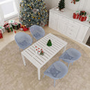2 Piece Durable Single Chair With Mesh Hollow Out Design
