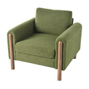 Oversized Accent Chair With Curved Armrests
