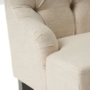 Nicole - French Style Upholstered Loveseat With Tufted Backrest