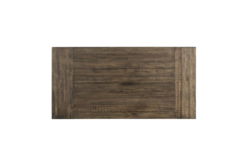 Finn - 3 Piece Accent Trestle Table Set-Coffee Table & Two End Tables - Dark Walnut