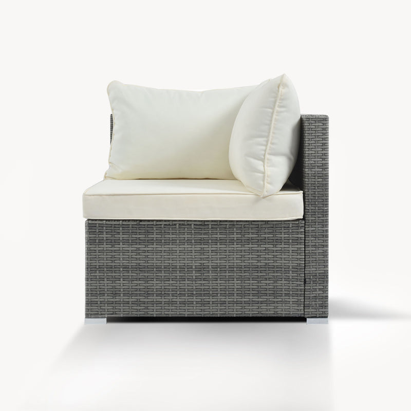 8 Pieces Outdoor Patio Furniture Conversation Wicker Sofa Set