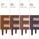 TV Stand With App-Controlled LED Lights, 2 Drawers & Door Storage