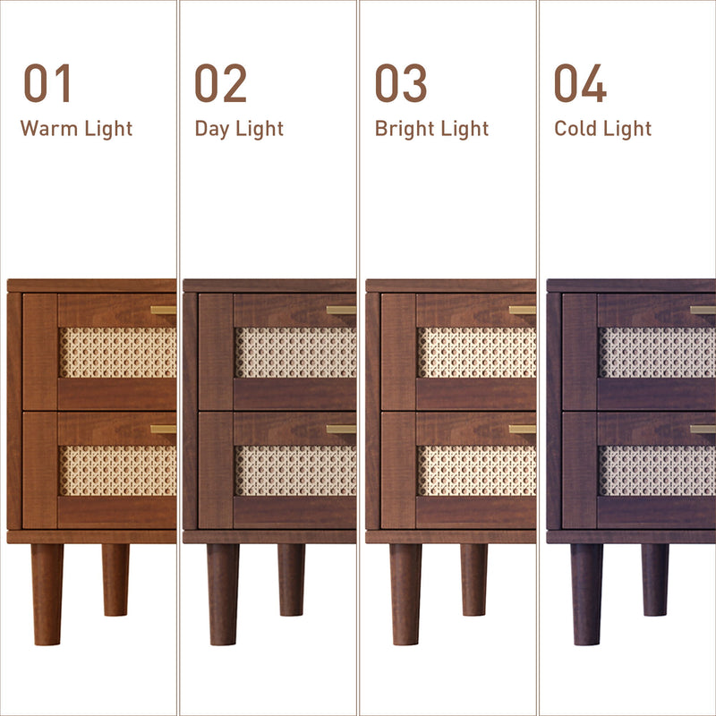 TV Stand With App-Controlled LED Lights, 2 Drawers & Door Storage