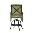 Bar Chair With Back And Seat Cushion (Set of 2) - Antique Bronze