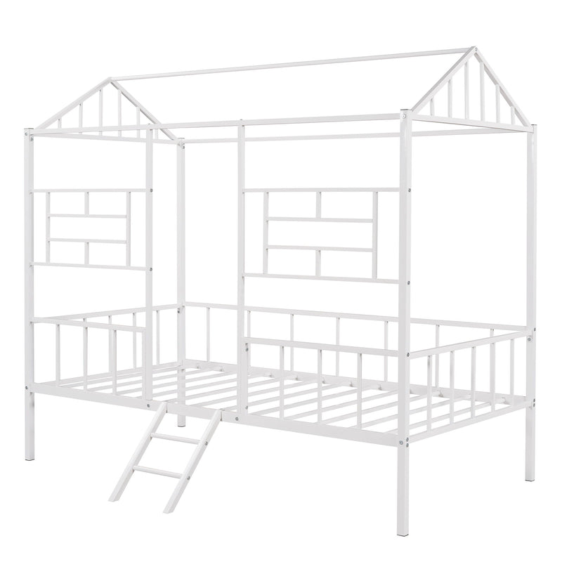 House Bed Frame With Slatted Support, No Box Spring Needed