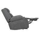 Power Lift Recliner Chair With Extended Footrest, Remote Control, Cup Holders, And Side Pockets