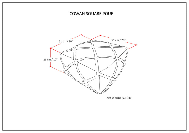 Cowan - Square Pouf
