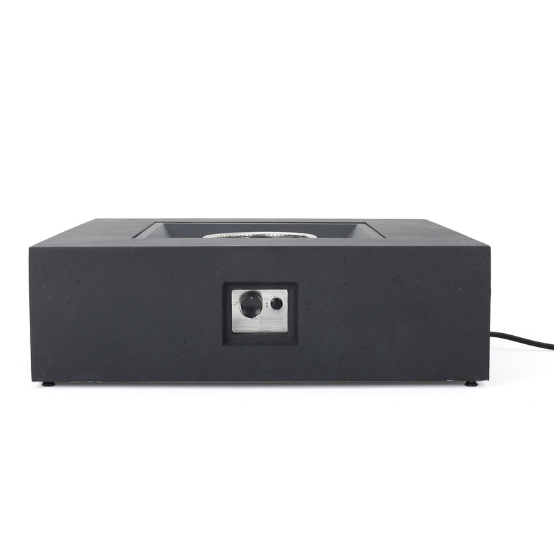 Modern 50,000 Btu Square Fire Table With Propane Tank